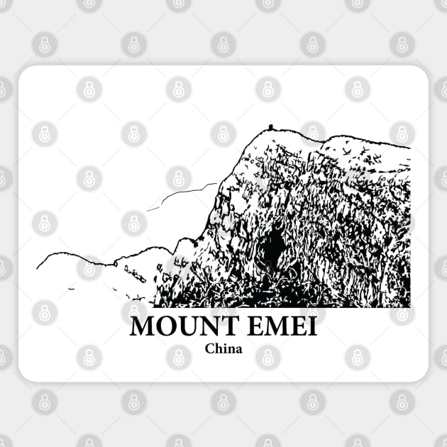 Mount Emei - Tibet Magnet by Lakeric